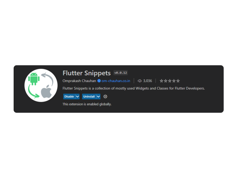 Flutter Snippets